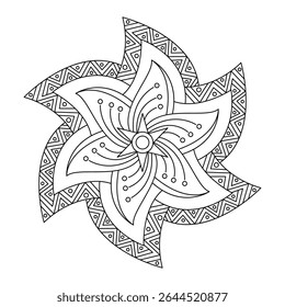 Floral Rhythm Encircling Gentle Petal Forms