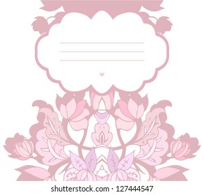 floral romantic card