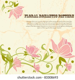 Floral romantic pattern