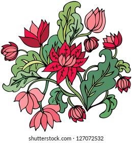Floral romantic vector
