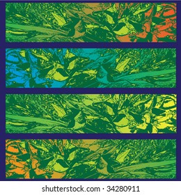 floral rose banners