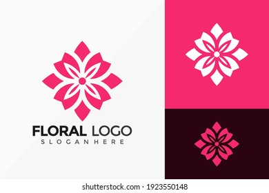 Floral Rose Creative Logo Design. Modern Idea logos designs Vector illustration template