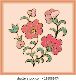 floral rose pattern background