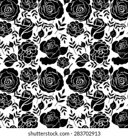Floral Roses Pattern Elements for design, EPS10 Vector background