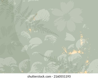 Floral rustic background with hand drawn doodle flowers and botanical elements. Delicate pattern for stationery design, wedding, birthday, greeting card, save the date, web, blog, social media