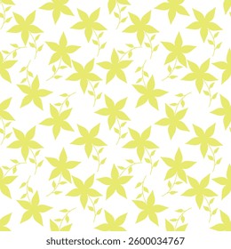 Floral rustic pattern abstract flowers. Small flowers. Ditsy print. Floral seamless background