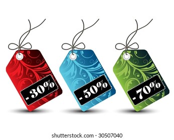 Floral Sales Tags