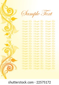 floral sample text background series