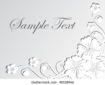 floral sample text background series design19