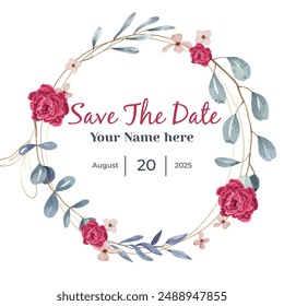 speichern Floral the date design