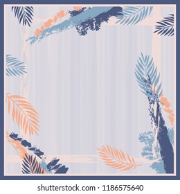 Floral scarf design  pattern
