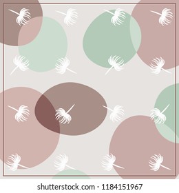 Floral scarf pattern