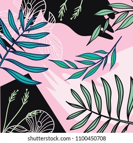 Floral scarf vector