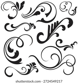 Floral scroll patterns, vintage lines, and decorative elements to enhance your work.