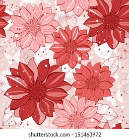 Floral seamless, abstract