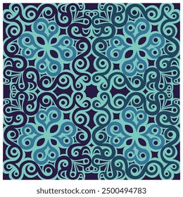 Diseño de patrón de fondo abstracto floral sin fisuras