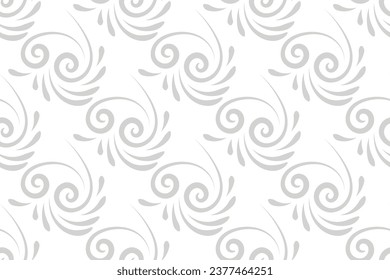 floral seamless abstract grey pattern background