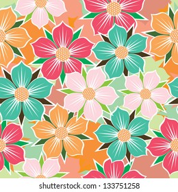 Floral seamless background.