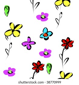 floral seamless background
