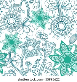 Fondo floral transparente