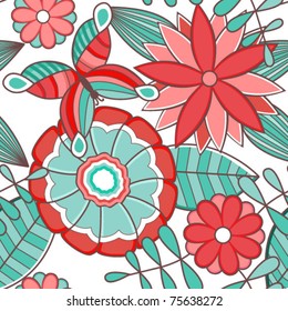 floral seamless background