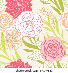 floral seamless background