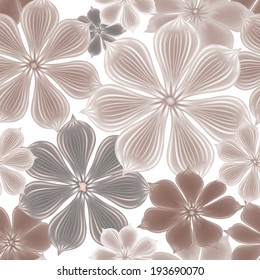 Floral seamless background. Decorative flower pattern. Floral seamless texture with flowers. 