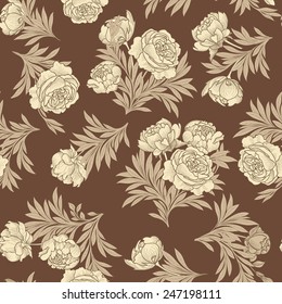 Floral seamless background. Flower pattern.