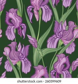 Floral seamless background. Flower pattern.