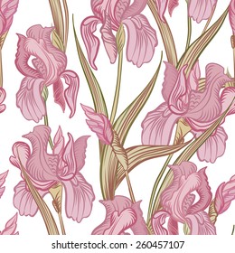 Floral seamless background. Flower pattern.