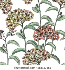 Floral seamless background Flower pattern.
