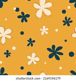 Floral seamless background. Modern exotic vector pattern. for fabric, wrapping paper, factory. hand drawing