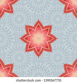 Floral seamless background. Patten in oriental style