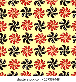 Floral seamless background pattern. Abstract retro design texture.
