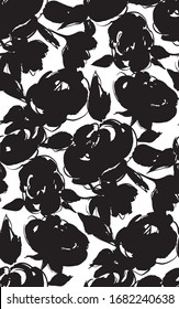 Floral seamless background pattern. Colorful spring flowers hand drawn, vector. Spring summer. Fabric swatch, textile design,wrapping, paper