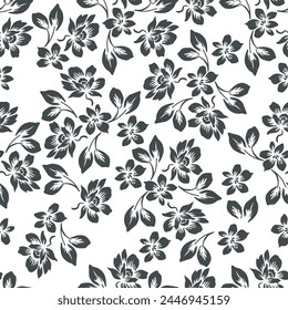Floral seamless background - pattern for continuous replicate. See more seamless backgrounds in my portfolio