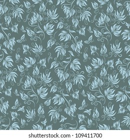 Floral seamless  background pattern,Vector, eps10