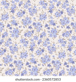 Floral seamless background for spring dress fabric