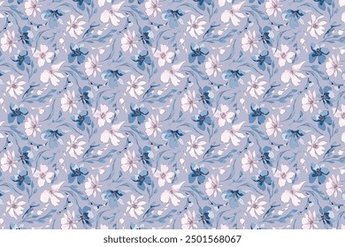  Floral seamless background for textile or book covers, manufacturing, wallpapers, print, gift wrap and scrapbooking.