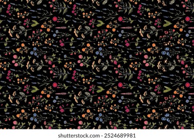 Floral seamless background for textile or book covers, manufacturing, wallpapers, print, gift wrap