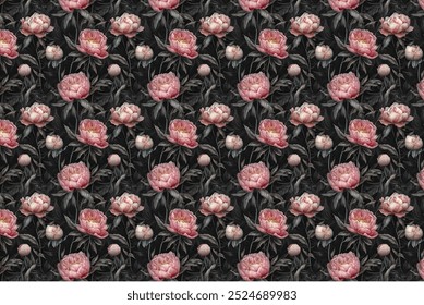 Floral seamless background for textile or book covers, manufacturing, wallpapers, print, gift wrap