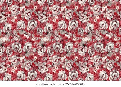 Floral seamless background for textile or book covers, manufacturing, wallpapers, print, gift wrap