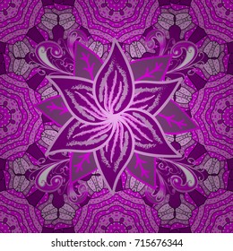 Floral seamless background for textile or book covers, manufacturing, wallpapers, print, gift wrap and scrapbooking. Vector illustration. Simple cute pattern in small-scale flowers.