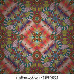 Floral seamless background for textile or book covers, manufacturing, wallpapers, print, gift wrap and scrapbooking. Vector illustration. Simple cute pattern in small-scale flowers.
