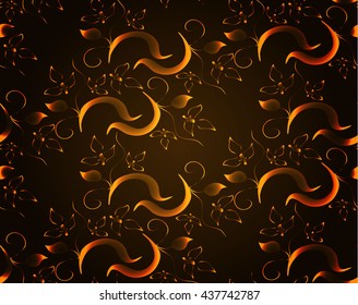 Floral seamless background vector