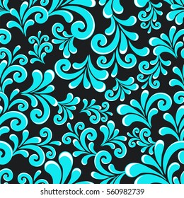 Floral seamless background vector