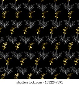 Floral seamless background vector illustration for textile
