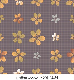 floral seamless background, vector illustration, eps10