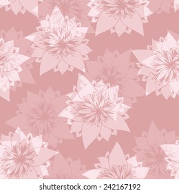 Floral seamless background, vector illustration.