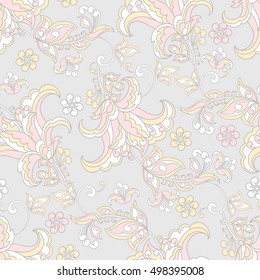 Floral Seamless background. Vector illustration.
